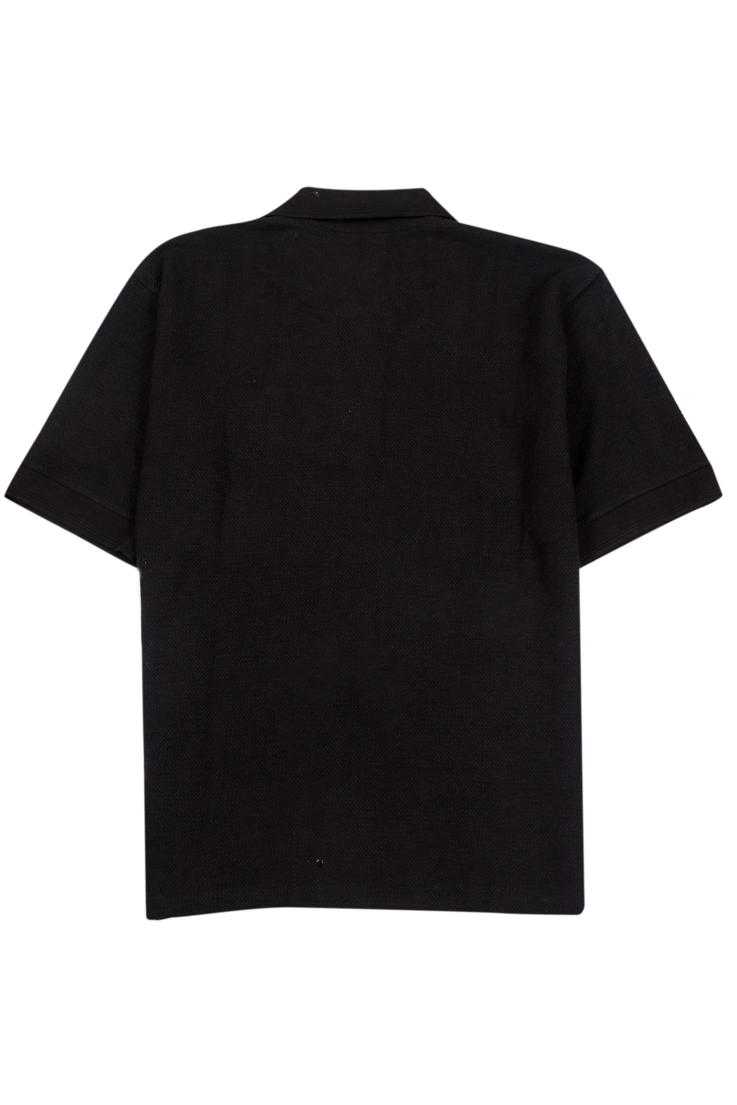 Black Polo Button T-Shirt