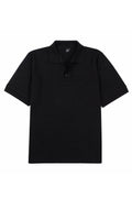 Black Polo Button T-Shirt