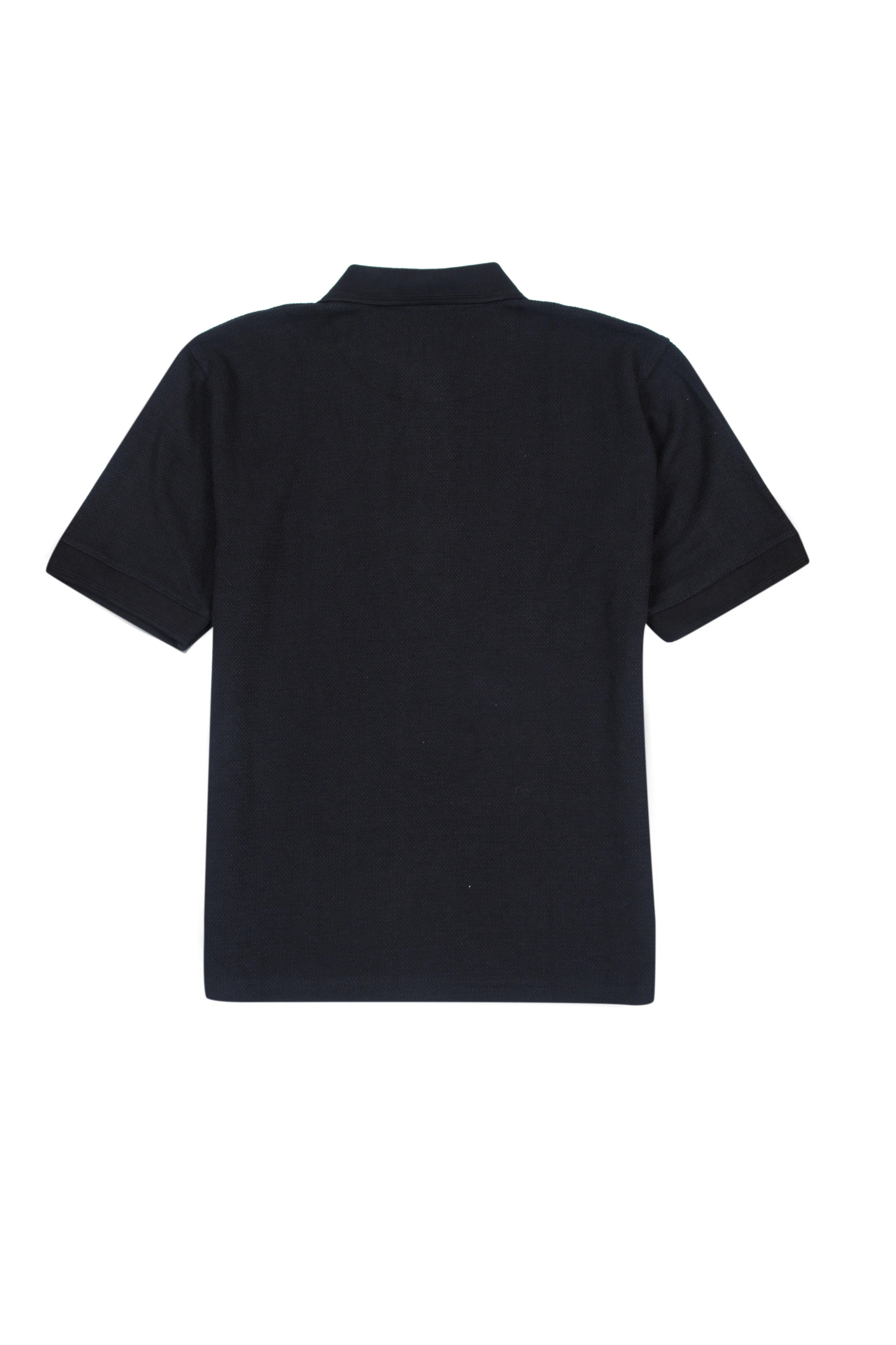 Black Zip Polo Shirt