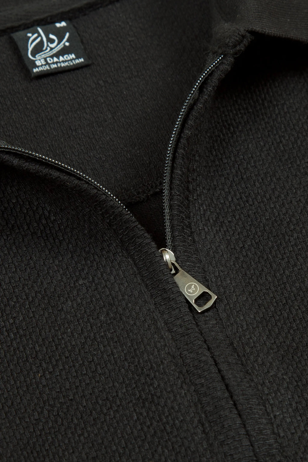 Black Zip Polo Shirt