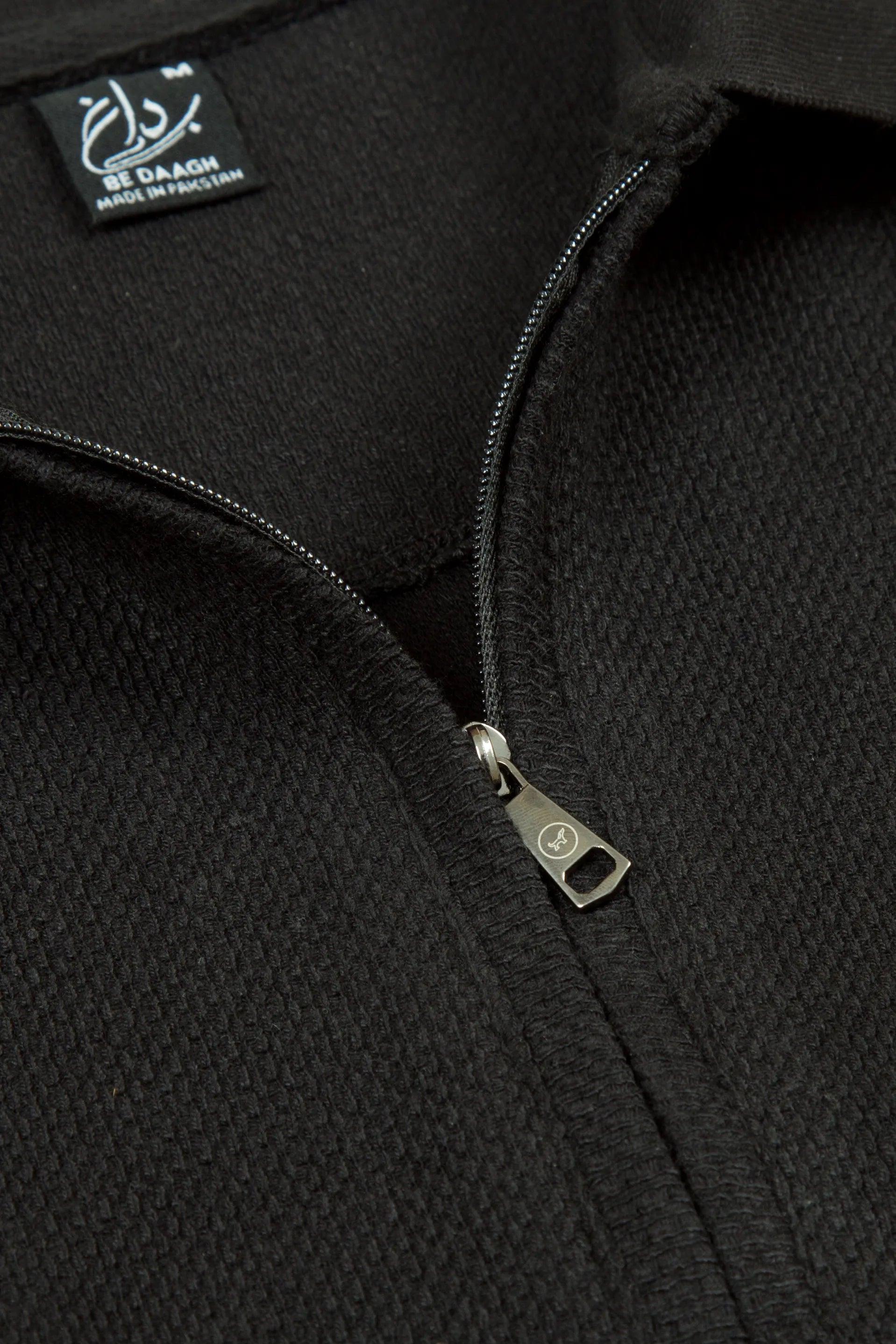 Black Zip Polo Shirt