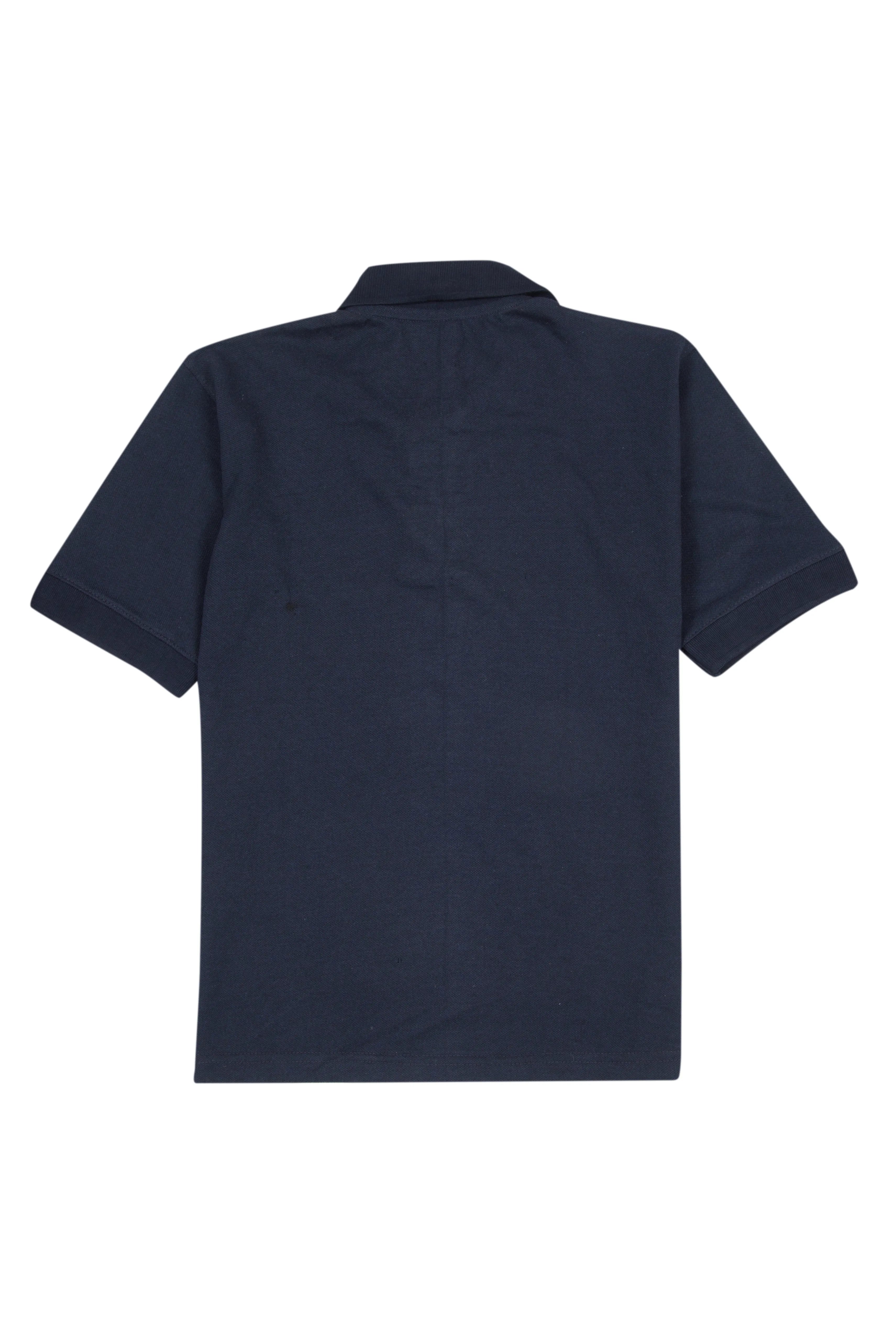 Navy Blue Button Polo Shirt