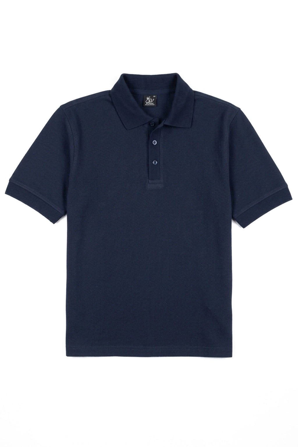 Navy Blue Button Polo Shirt