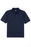 Navy Blue Button Polo Shirt