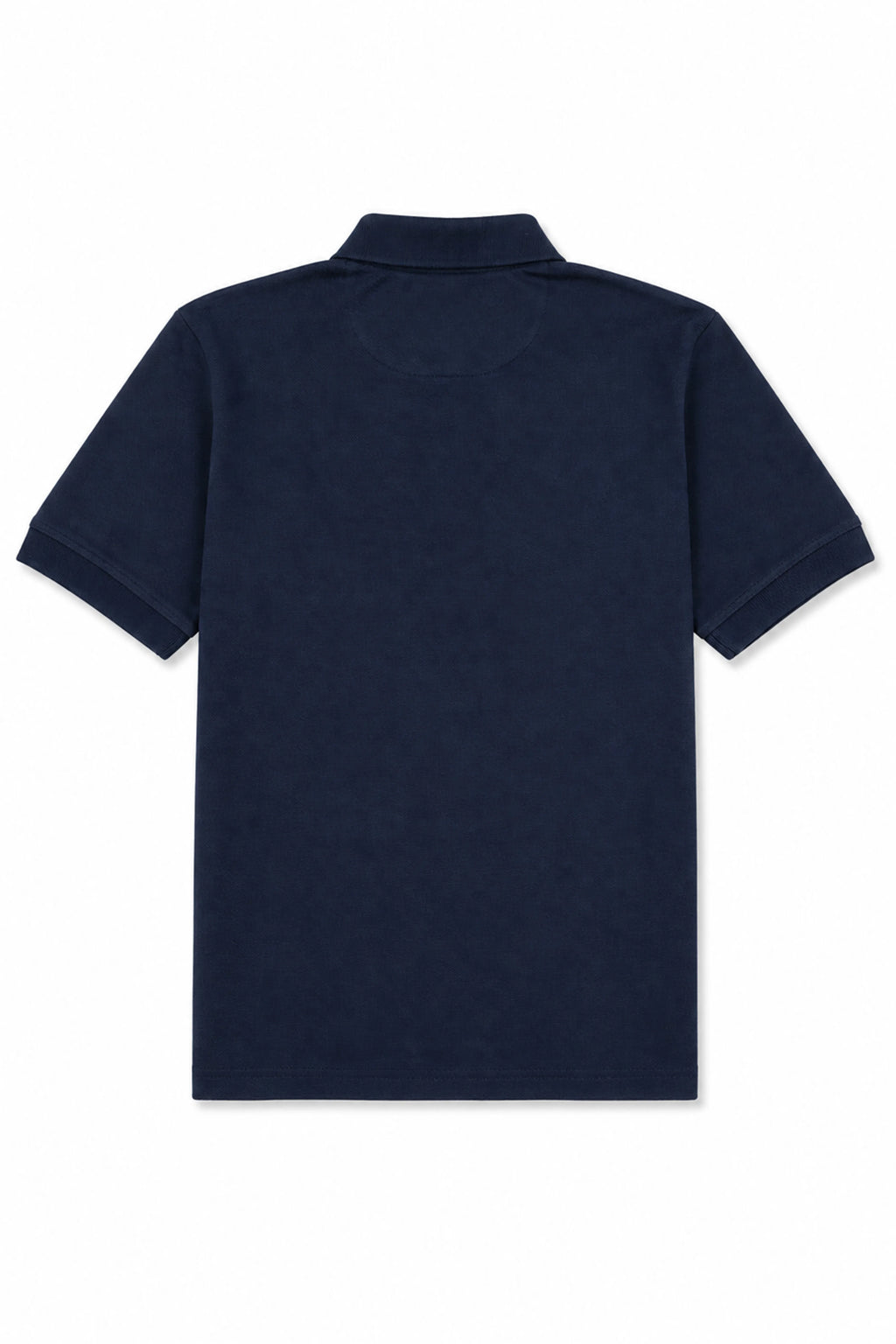 Navy Blue Zip Polo Shirt