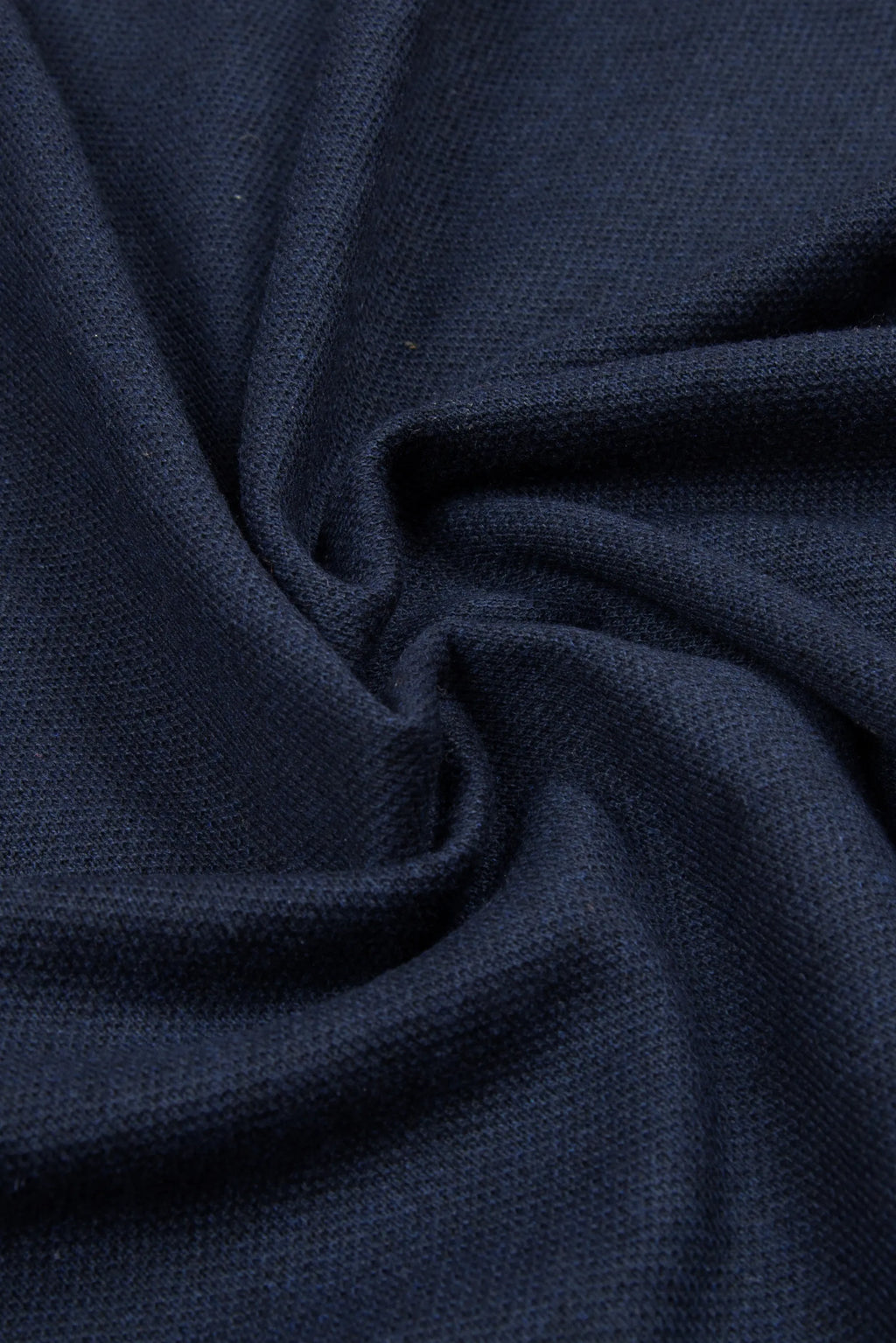 Navy Blue Zip Polo Shirt
