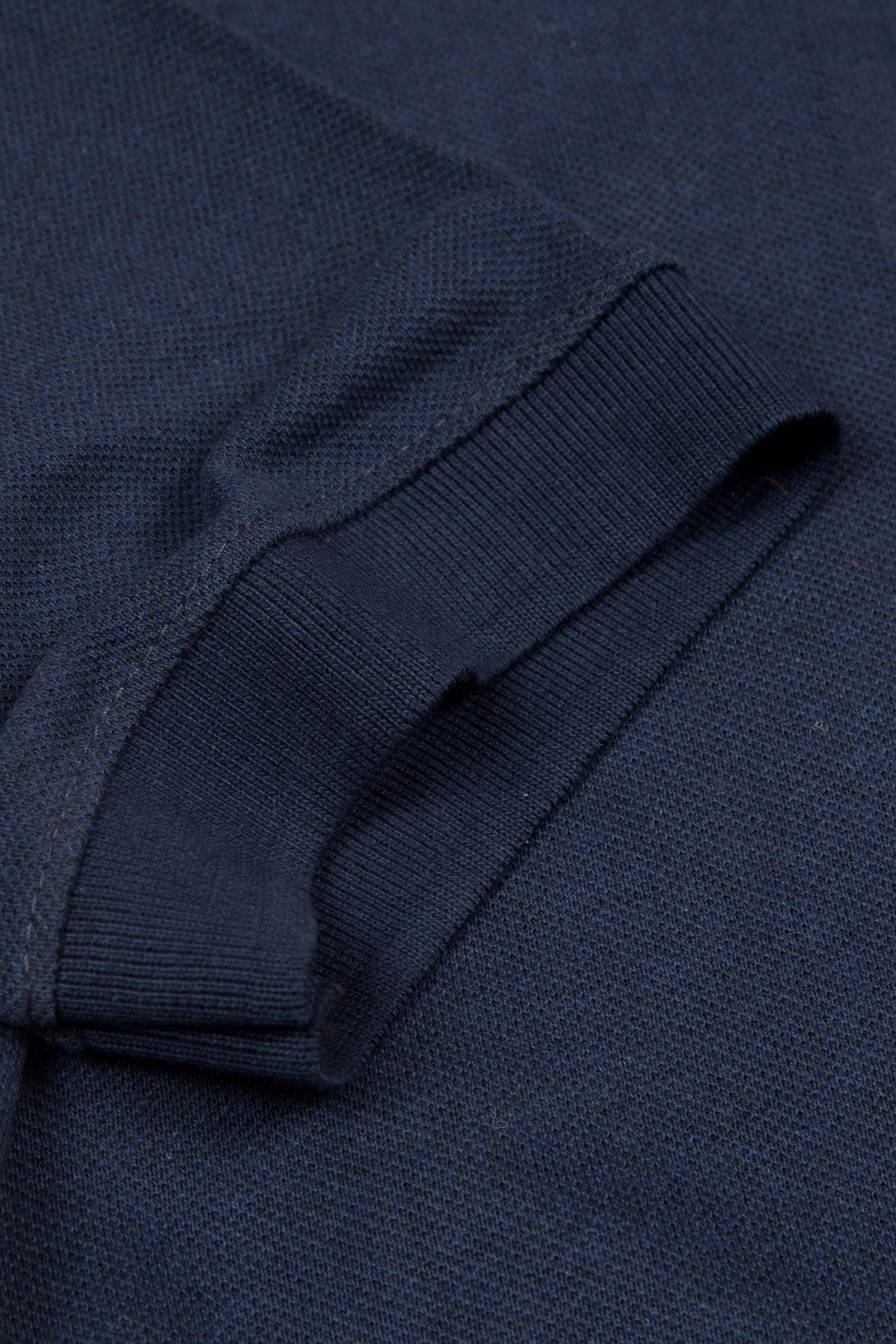 Navy Blue Zip Polo Shirt