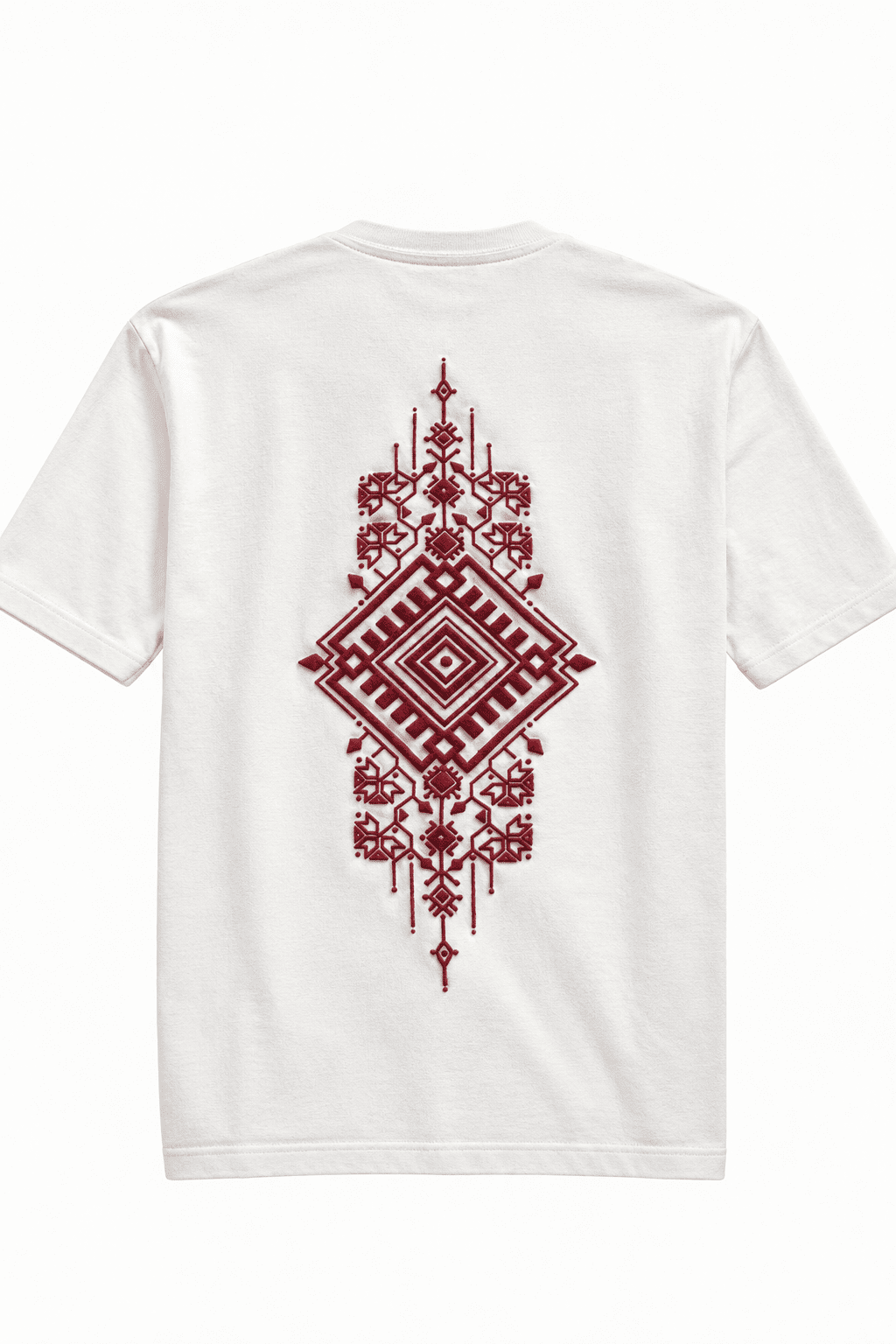 Oversized Unisex Shirt with Embossed Back Print