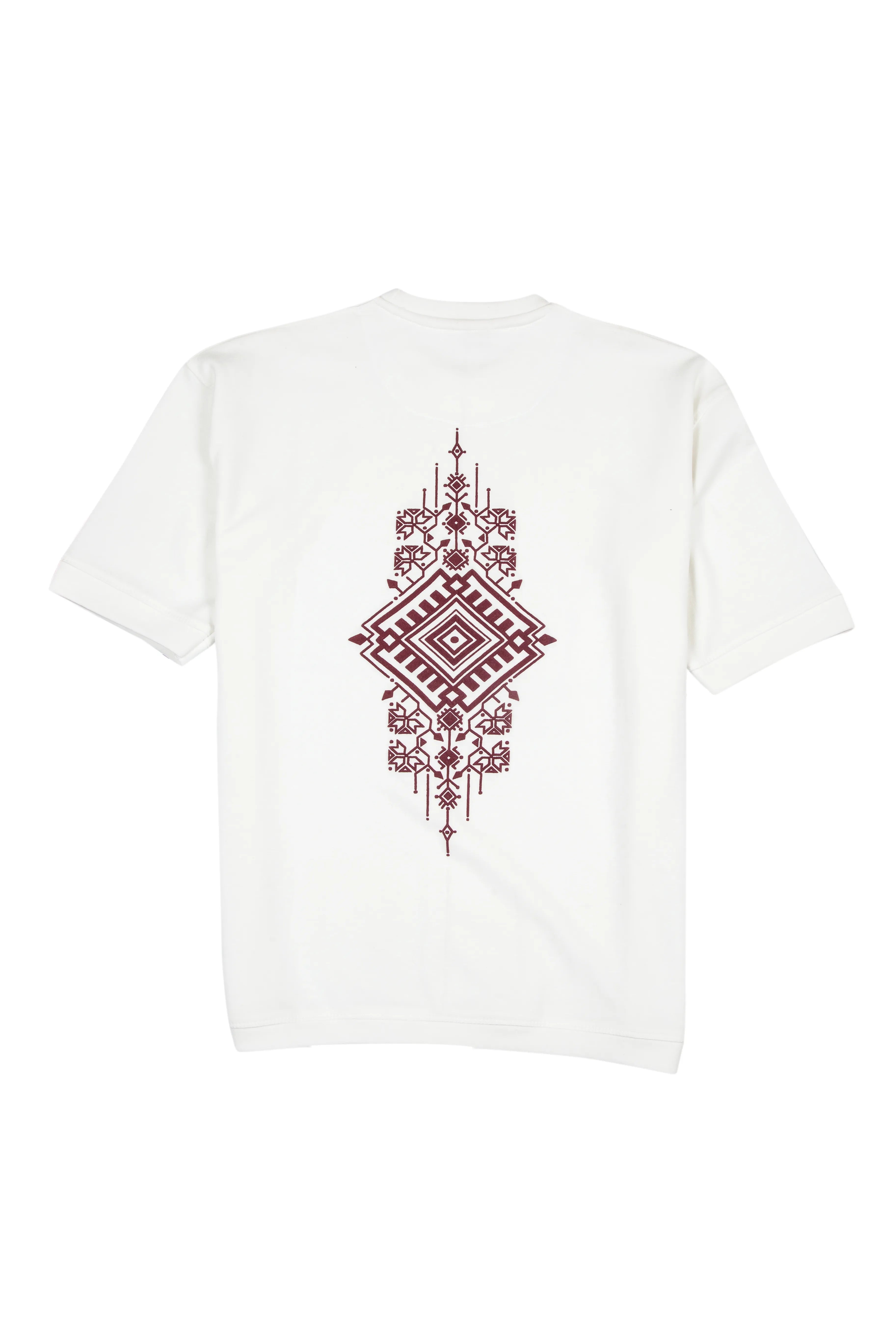 White Graphic Back Print T-Shirt
