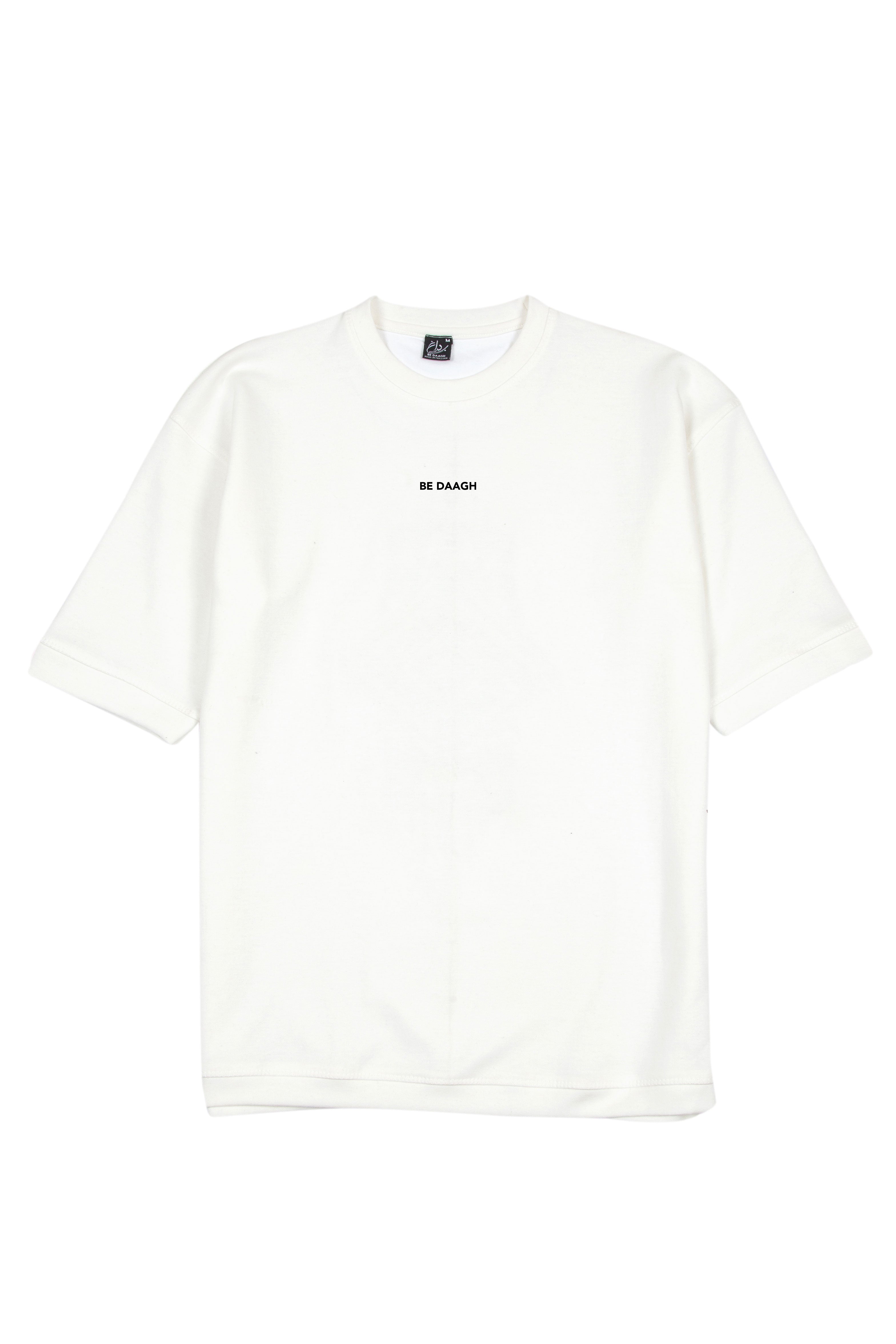 White Graphic Back Print T-Shirt